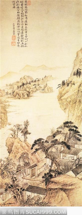 突兀青山图