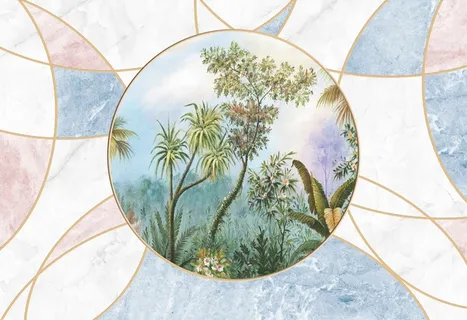 北欧简约大理石背景墙