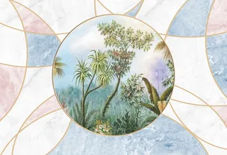 北欧简约大理石背景墙