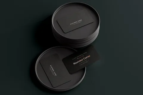 高端暗黑文具类文创VI样机模板 高端暗黑文具类文创VI样机模板