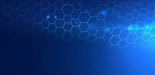 蓝色科技六边形几何形背景