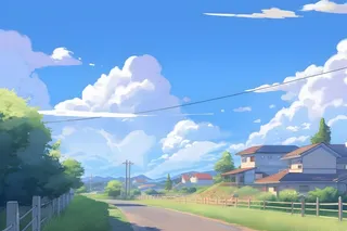 日式建筑街道阳光背景