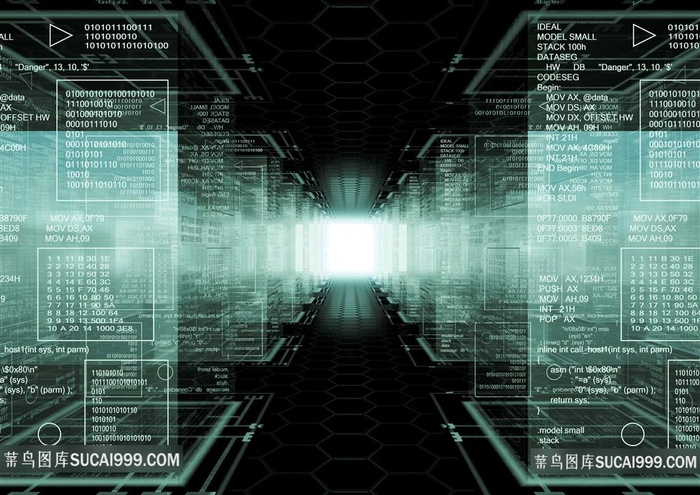 炫酷数字科技背景高清图片