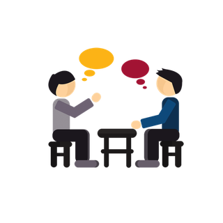 人物交谈卡通简笔少儿兴趣班