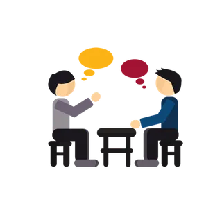 人物交谈卡通简笔少儿兴趣班