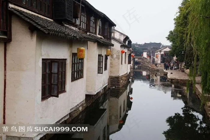 苏州昆山周庄水乡美景摄影素材