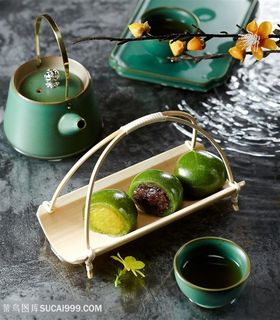 青团美食图片海报