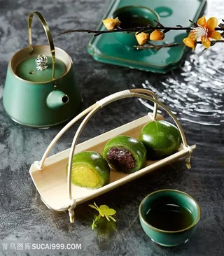 青团美食图片海报