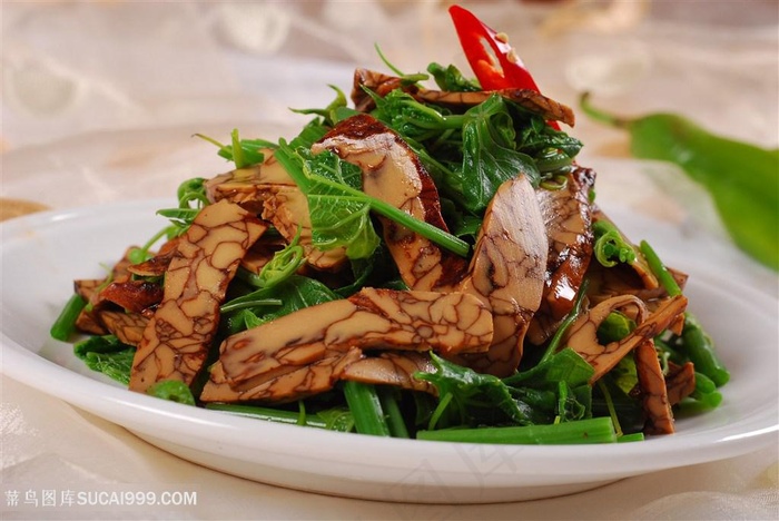 天润豆腐干传统餐饮美食高清菜谱用图摄影