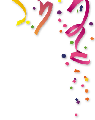 丝带圆点紫色简笔装饰