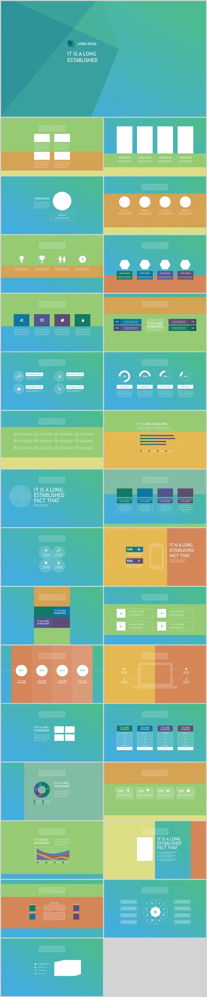 欧美风格公司介绍PPT模版