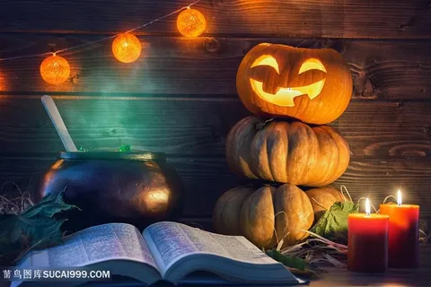 创意南瓜魔法女孩高清图