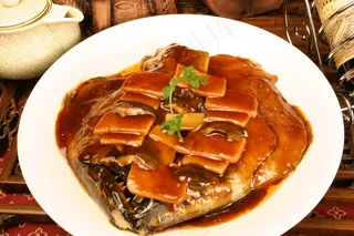 粤菜1155红烧碟鱼头