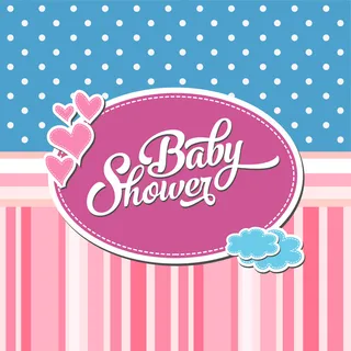 可爱精美婴儿卡片矢量标签