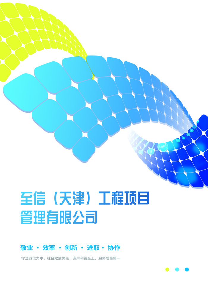 大气科技地产类工程项目宣传册封皮及内页