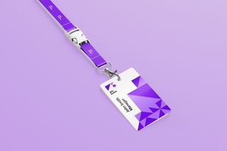 工作证牌展示也觉得ID Card Holder Mockup