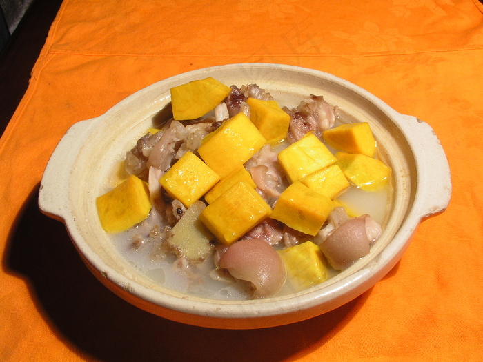 家常菜|美食|菜谱|菜单|0666南瓜炖猪手