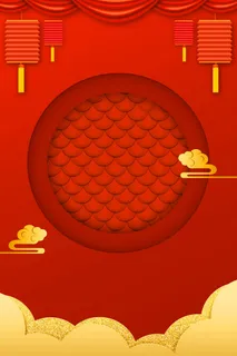 新年春节喜庆摄影楼背景图设计素材