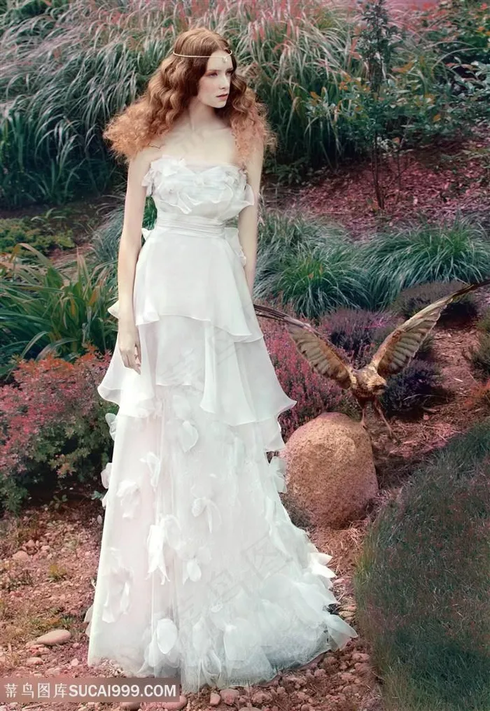 古典美女唯美婚纱摄影图片