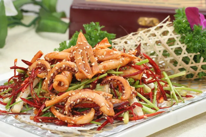 干煸鱿鱼头  26元