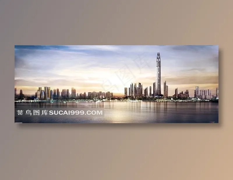 迪拜海港塔一排建筑图片