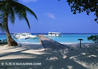 海边游轮风景图片下载