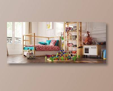 现代简约儿童房装修设计高清图片