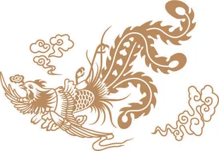 传统中国风古典宫廷龙凤吉祥喜庆图案图腾纹样矢量图设计素材