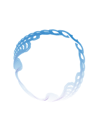 蓝白色渐变波纹几何简约背景画册免抠