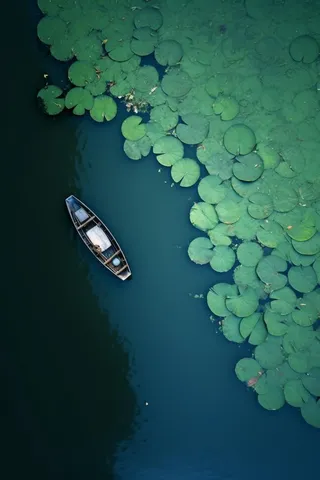 荷叶俯视大气简约背景图