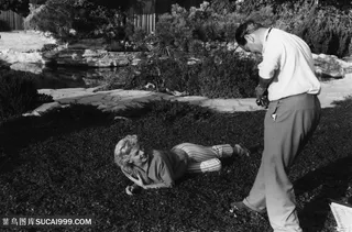 草地美女时尚挂画