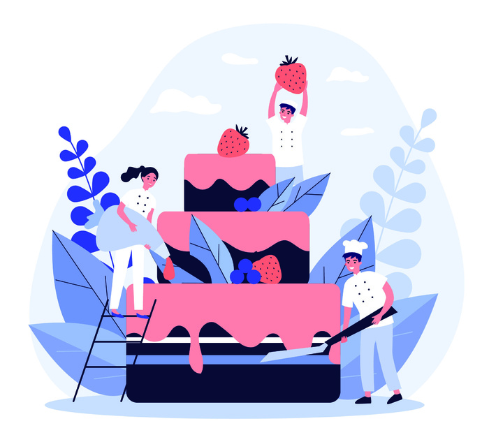 扁平化人物场景办公互联网等距ai矢量设计网页海报UI素材插画