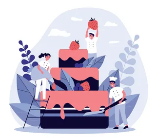 扁平化人物场景办公互联网等距ai矢量设计网页海报UI素材插画