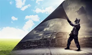 拯救环境的男人图片