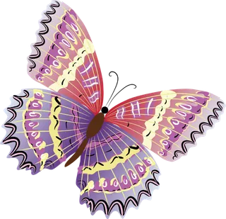 卡通动画动画蝴蝶免扣PNG手绘插画图片素材 (145)