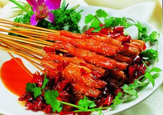 川菜湘菜高清菜谱 湘西串烧虾