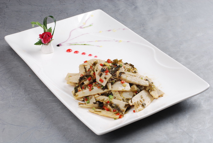 CXC06397雪菜炒冬笋  22 咸鲜味