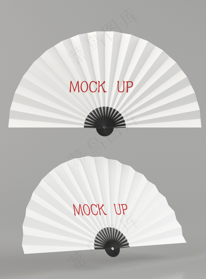 扇子折扇psd素材