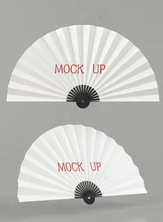 扇子折扇psd素材
