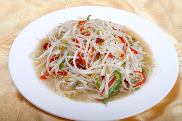 酸辣豆芽菜