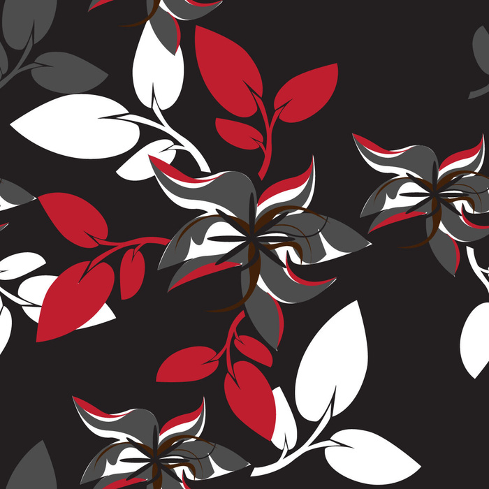 花卉唯美手绘花朵面料纹理手机壳布料面料印花服装矢量图案素材