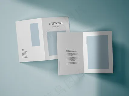 折页 样机  三折页 智能贴图 折页样机 三折页模板 三折页样机 