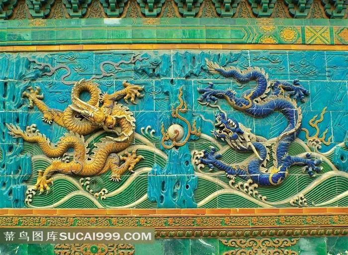 龙戏珠浮雕素材