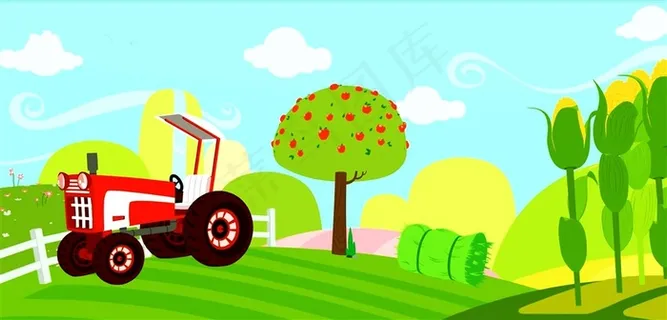农场里的拖拉机