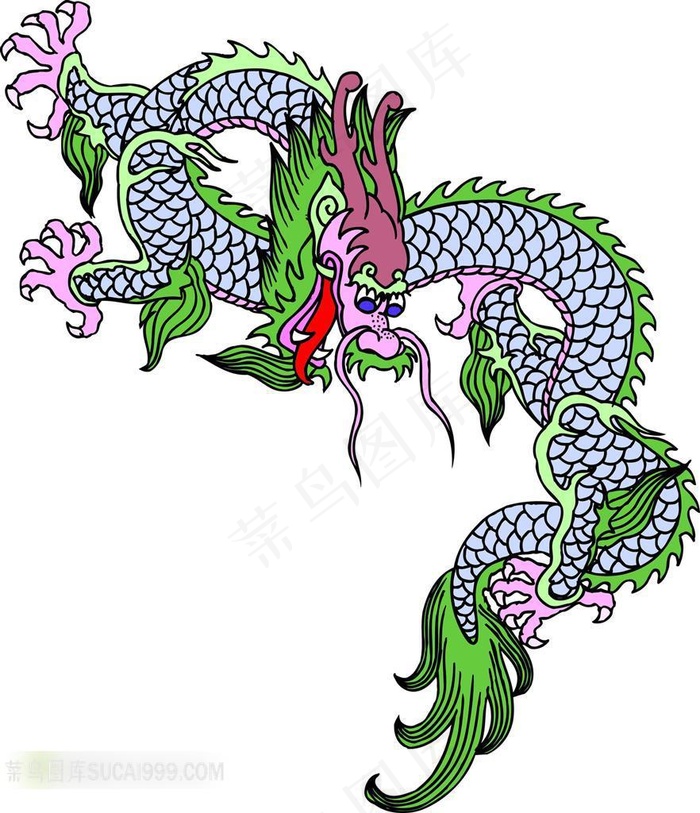 传统龙纹素材图片