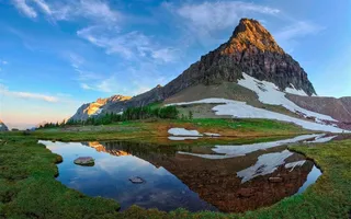 山水倒影唯美壁纸图片