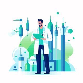 矢量插画-医生-01