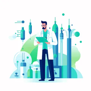 矢量插画-医生-01