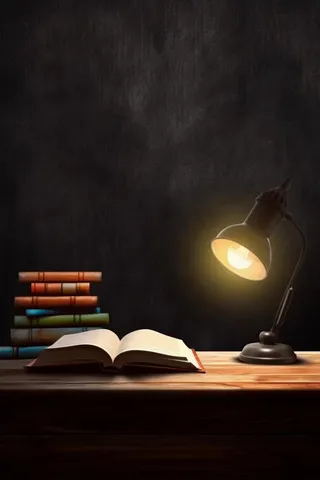 暗黑灯光书籍教学节日海报背景