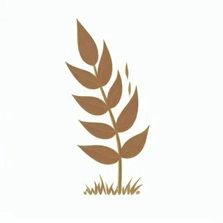 一支草插画手绘png免抠